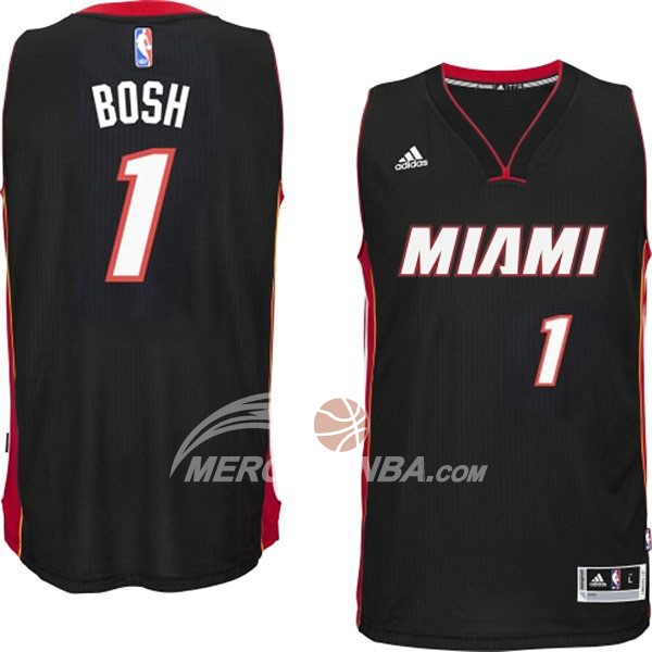 Maglia NBA Bosh Miami Heats Negro